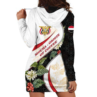 Yemen Hoodie Dress with Mocha Coffee Plant Design and National Flag Accents