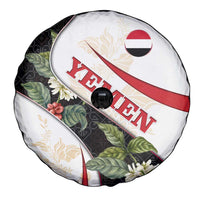 Yemen Spare Tire Cover with Mocha Coffee Plant Design and National Flag Accents