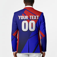 Personalized Cape Verde Soccer Shark Mascot Blazer Blue Sharks Football Player Dynamic Graphic