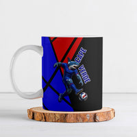 Personalized Cape Verde Soccer Shark Mascot Ceramic Mug Blue Sharks Football Player Dynamic Graphic