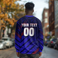Personalized Cape Verde Soccer Long Sleeve Shirt Shark Mascot Football Player Striped Pattern