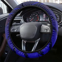 Cape Verde Soccer Steering Wheel Cover Shark Mascot Football Player Striped Pattern