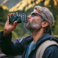 Catfish Fishing 4 in 1 Can Cooler Tumbler with Underwater Scene and Distressed American Flag Background - Wonder Print Shop