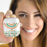 Ireland Christmas AirPods Case with Celtic Knot Shamrock and Tricolor Holiday Pattern - Wonder Print Shop