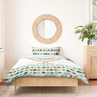 Ireland Christmas Bedding Set with Celtic Knot Shamrock and Tricolor Holiday Pattern - Wonder Print Shop