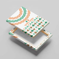 Ireland Christmas Canvas Wall Art with Celtic Knot Shamrock and Tricolor Holiday Pattern - Wonder Print Shop