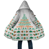 Ireland Christmas Cloak with Celtic Knot Shamrock and Tricolor Holiday Pattern - Wonder Print Shop