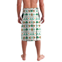 Ireland Christmas Lavalava with Celtic Knot Shamrock and Tricolor Holiday Pattern - Wonder Print Shop