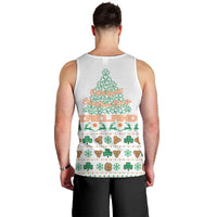 Ireland Christmas Men Tank Top with Celtic Knot Shamrock and Tricolor Holiday Pattern - Wonder Print Shop