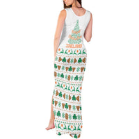 Ireland Christmas Tank Maxi Dress with Celtic Knot Shamrock and Tricolor Holiday Pattern - Wonder Print Shop