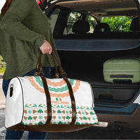 Ireland Christmas Travel Bag with Celtic Knot Shamrock and Tricolor Holiday Pattern - Wonder Print Shop