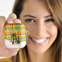 Saint Lucia Christmas AirPods Case with Parrot Palm Tree Snowman and Plaid Holiday - Wonder Print Shop