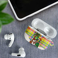 Saint Lucia Christmas AirPods Case with Parrot Palm Tree Snowman and Plaid Holiday - Wonder Print Shop