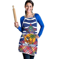 West Indies Christmas Apron with Tropical Snowman Palm Tree Gingerbread and Plaid Design - Wonder Print Shop