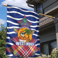 West Indies Christmas Garden Flag with Tropical Snowman Palm Tree Gingerbread and Plaid Design - Wonder Print Shop