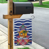 West Indies Christmas Garden Flag with Tropical Snowman Palm Tree Gingerbread and Plaid Design - Wonder Print Shop