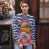 West Indies Christmas Ugly Christmas Sweater with Tropical Snowman Palm Tree Gingerbread and Plaid Design - Wonder Print Shop