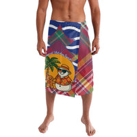West Indies Christmas Lavalava with Tropical Snowman Palm Tree Gingerbread and Plaid Design - Wonder Print Shop