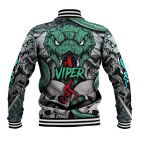 Infernal Trio Baseball Jacket Skull, Viper, and Sinister Snake - Wonder Print Shop