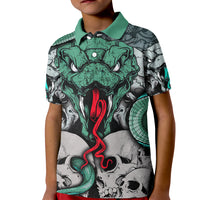 Infernal Trio Kid Polo Shirt Skull, Viper, and Sinister Snake - Wonder Print Shop