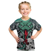 Infernal Trio Kid T Shirt Skull, Viper, and Sinister Snake - Wonder Print Shop