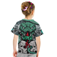 Infernal Trio Kid T Shirt Skull, Viper, and Sinister Snake - Wonder Print Shop