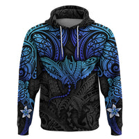 Polynesian Ray Pattern Hoodie - Wonder Print Shop
