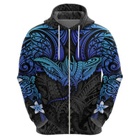 Polynesian Ray Pattern Hoodie - Wonder Print Shop