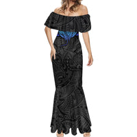Polynesian Ray Pattern Mermaid Dress - Wonder Print Shop