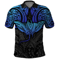 Polynesian Ray Pattern Polo Shirt - Wonder Print Shop