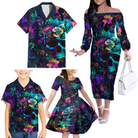 This Beauty Is a Beast Family Matching Off Shoulder Long Sleeve Dress and Hawaiian Shirt - Wonder Print Shop