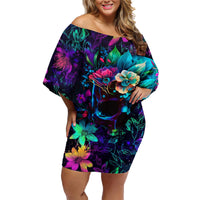 This Beauty Is a Beast Family Matching Off Shoulder Short Dress and Hawaiian Shirt - Wonder Print Shop