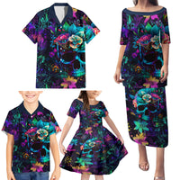 This Beauty Is a Beast Family Matching Puletasi Dress and Hawaiian Shirt - Wonder Print Shop