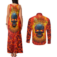 I Hold a Beast an Angel and a Madman In Me Couples Matching Tank Maxi Dress and Long Sleeve Button Shirts - Wonder Print Shop