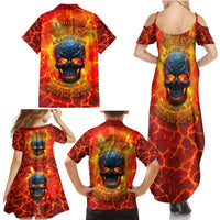 I Hold a Beast an Angel and a Madman In Me Family Matching Summer Maxi Dress and Hawaiian Shirt - Wonder Print Shop