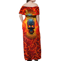 I Hold a Beast an Angel and a Madman In Me Off Shoulder Maxi Dress - Wonder Print Shop