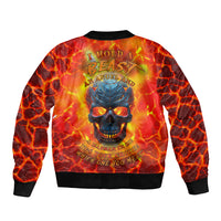 I Hold a Beast an Angel and a Madman In Me Sleeve Zip Bomber Jacket - Wonder Print Shop