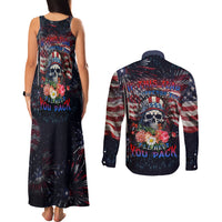 If This Flag Offends You I'll Help You Pack Couples Matching Tank Maxi Dress and Long Sleeve Button Shirts - Wonder Print Shop