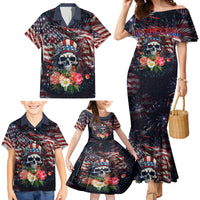 If This Flag Offends You I'll Help You Pack Family Matching Mermaid Dress and Hawaiian Shirt - Wonder Print Shop