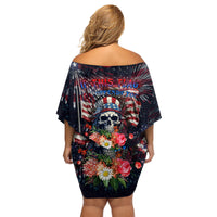 If This Flag Offends You I'll Help You Pack Family Matching Off Shoulder Short Dress and Hawaiian Shirt - Wonder Print Shop