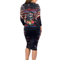 If This Flag Offends You I'll Help You Pack Long Sleeve Bodycon Dress - Wonder Print Shop