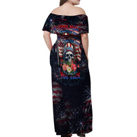 If This Flag Offends You I'll Help You Pack Off Shoulder Maxi Dress - Wonder Print Shop