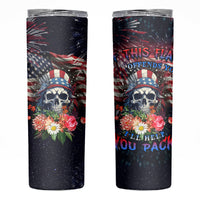 If This Flag Offends You I'll Help You Pack Skinny Tumbler - Wonder Print Shop