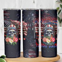 If This Flag Offends You I'll Help You Pack Skinny Tumbler - Wonder Print Shop