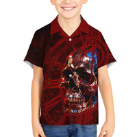 Time To Unleash A Little Hell!! Family Matching Puletasi Dress and Hawaiian Shirt - Wonder Print Shop