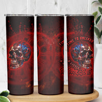 Time To Unleash A Little Hell!! Skinny Tumbler - Wonder Print Shop