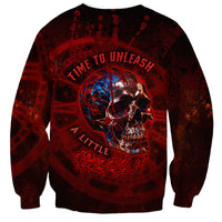 Time To Unleash A Little Hell!! Sweatshirt - Wonder Print Shop