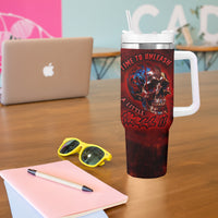 Time To Unleash A Little Hell!! Tumbler With Handle - Wonder Print Shop