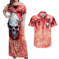 Walk Awax I Hace Anger Issues And A Serious Dislike For Stupid People Couples Matching Off Shoulder Maxi Dress and Hawaiian Shirt - Wonder Print Shop