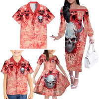 Walk Awax I Hace Anger Issues And A Serious Dislike For Stupid People Family Matching Off Shoulder Long Sleeve Dress and Hawaiian Shirt - Wonder Print Shop